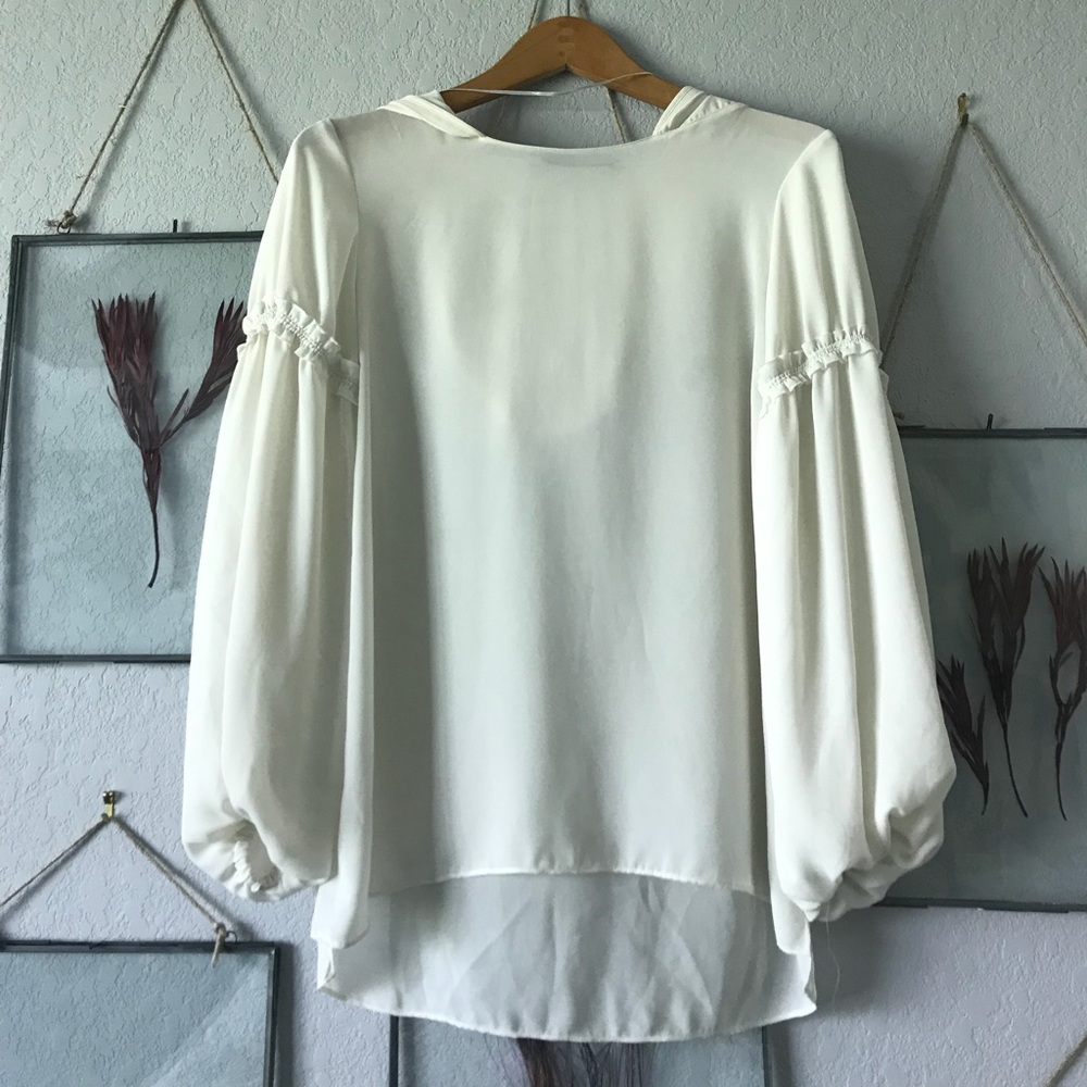 Zara hooded blouse